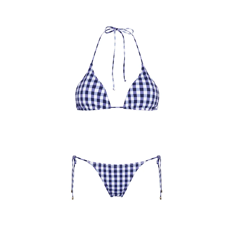 TRIANGLE TOP VICHY BLU 50