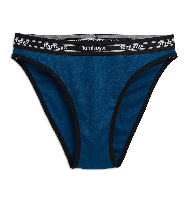 Tucking High Leg Bikini - Retro Blue