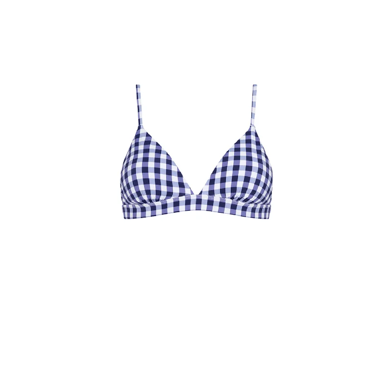 FIXED TRIANGLE TOP VICHY BLU 60