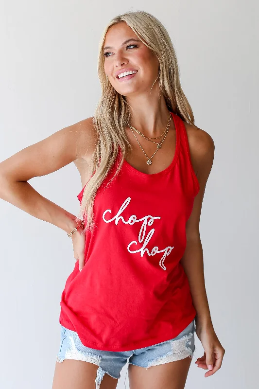 Red Chop Chop Tank