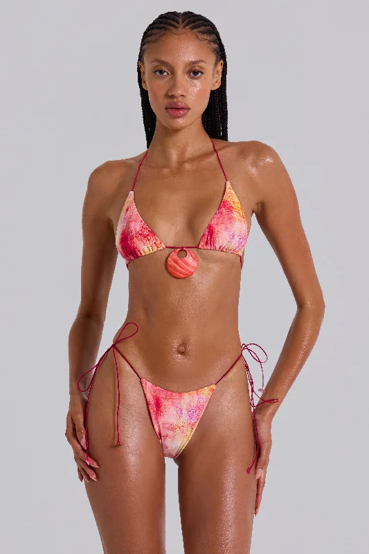 Bikini sets on sale with a lace - up back for a customizable fitCantha Micro Bikini Bottoms in Sunset Bikini sets on sale with a lace - up back for a customizable fitCantha Micro Bikini Bottoms in Sunset