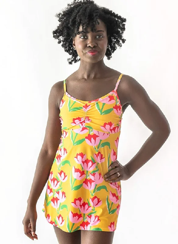 Cut - out one - piece swimsuits on discount with a halter neck for a unique styleClaus Swim Dress Cut - out one - piece swimsuits on discount with a halter neck for a unique styleClaus Swim Dress