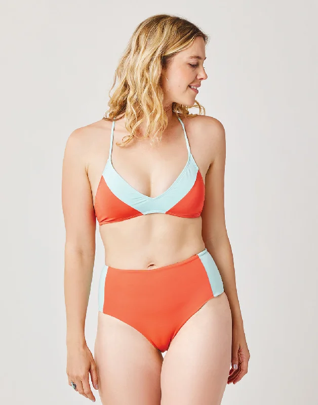 Tie - dye printed one - piece swimsuits on sale in a gradient effect for a trendy and unique beach lookW's Erin Colorblock Bottom Tie - dye printed one - piece swimsuits on sale in a gradient effect for a trendy and unique beach lookW's Erin Colorblock Bottom