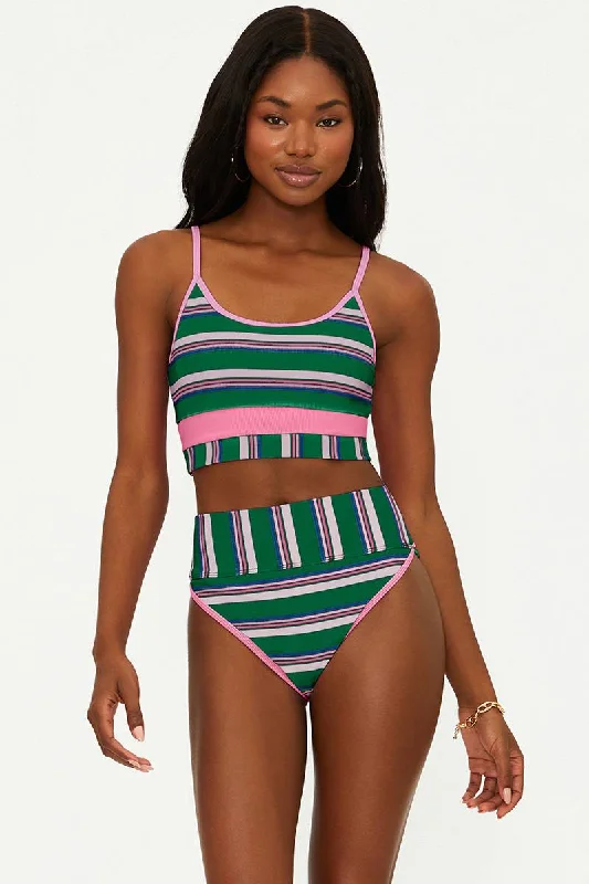 Strapless push - up one - piece swimsuits on promotion for a more glamorous beach styleEva Top Jelly Bean Stripe Strapless push - up one - piece swimsuits on promotion for a more glamorous beach styleEva Top Jelly Bean Stripe
