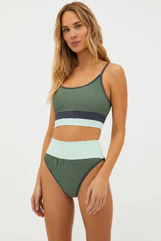 Adjustable side - tie bikini bottoms promotion for a perfect and customized fitEva Top Palm Paradise Colorblock Adjustable side - tie bikini bottoms promotion for a perfect and customized fitEva Top Palm Paradise Colorblock