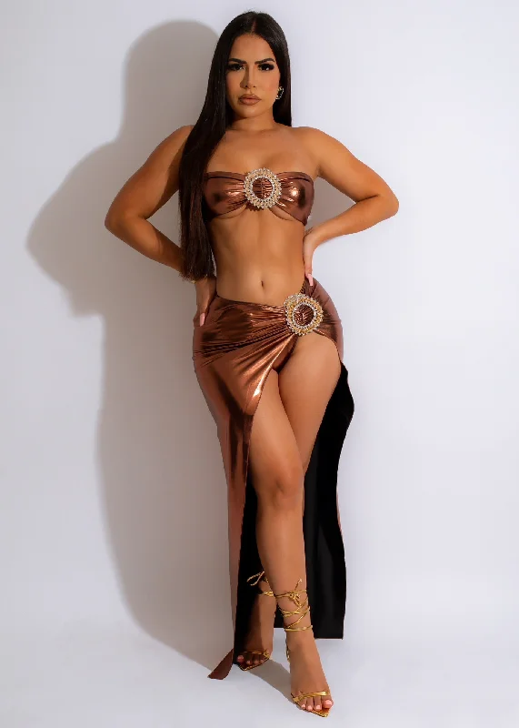 Women's swimsuits on sale with UV protection for sunny beach daysForever Summer Metallic Cover Up Brown Women's swimsuits on sale with UV protection for sunny beach daysForever Summer Metallic Cover Up Brown