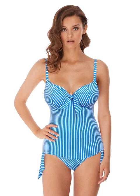 Bandeau bikini tops with a ruffled trim on saleFreya Beach Hut Underwire Non Padded Plunge Tankini Top, Blue Moon Bandeau bikini tops with a ruffled trim on saleFreya Beach Hut Underwire Non Padded Plunge Tankini Top, Blue Moon