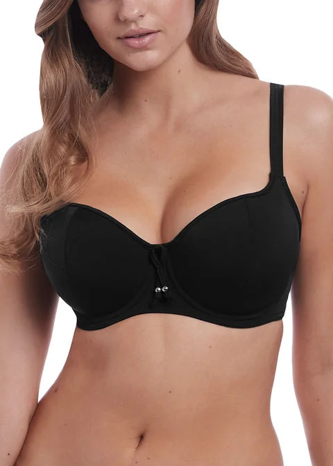 High waisted bikini bottoms with a wide waistband on special offerFreya Remix Uw Sweetheart Padded Bikini, Black High waisted bikini bottoms with a wide waistband on special offerFreya Remix Uw Sweetheart Padded Bikini, Black