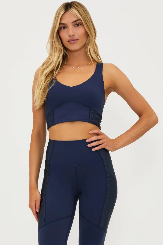 High waisted cheeky bikini sets on special offer with a cut - out back and a bow detail for a flattering silhouetteKaia Top Ultramarine High waisted cheeky bikini sets on special offer with a cut - out back and a bow detail for a flattering silhouetteKaia Top Ultramarine