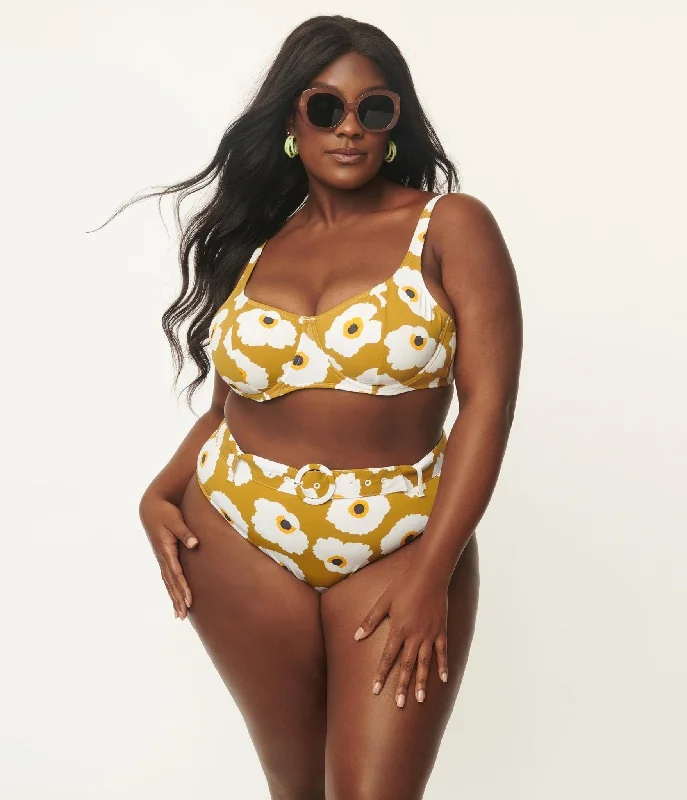 Boy short bikini bottoms on sale for more coverage and comfort during swimmingKingdom & State Plus Size Olive & White Poppy Swim Top Boy short bikini bottoms on sale for more coverage and comfort during swimmingKingdom & State Plus Size Olive & White Poppy Swim Top
