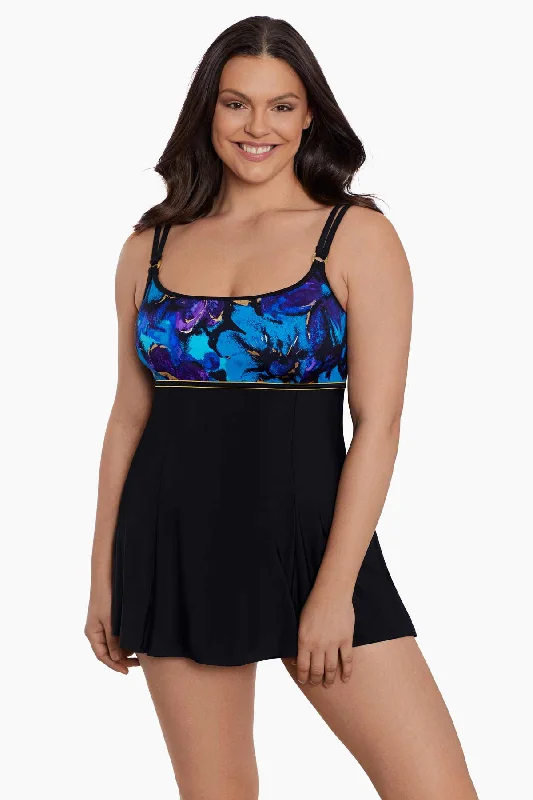 Printed mesh bikini bottoms on discount for a trendy and breathable beach optionEmpire Princess Seam Long Torso Swim Dress W/ Hardware Gypsy Printed mesh bikini bottoms on discount for a trendy and breathable beach optionEmpire Princess Seam Long Torso Swim Dress W/ Hardware Gypsy