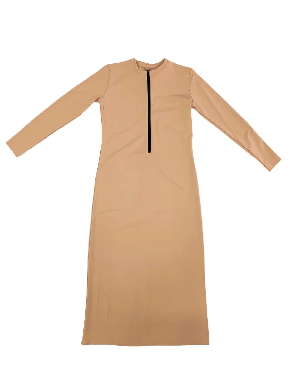 Ruffled bikini bottoms on sale with a high - low ruffled hem for a more flirty and feminine lookLUXE BY DANIELLE half zip dress Ruffled bikini bottoms on sale with a high - low ruffled hem for a more flirty and feminine lookLUXE BY DANIELLE half zip dress