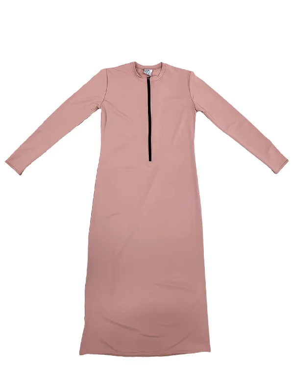 Bra - style bandeau one - piece swimsuits on special offer for added supportLUXE BY DANIELLE Half Zip Swim Dress With Belt Bra - style bandeau one - piece swimsuits on special offer for added supportLUXE BY DANIELLE Half Zip Swim Dress With Belt