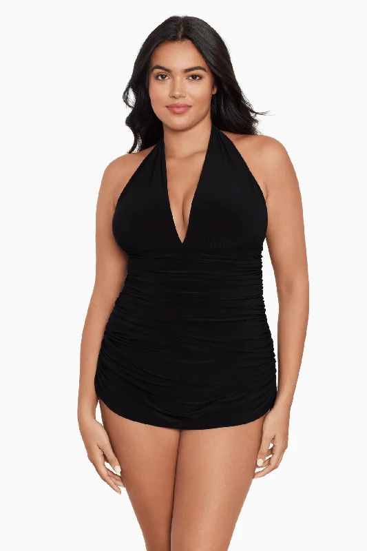 Adjustable spaghetti strap bikini tops on salePlus Size Yvonne Swim Dress