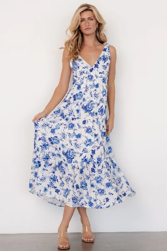 Embroidered bikini bottoms on sale in a geometric design for a modern touchMariah Tank Dress | Blue Floral Embroidered bikini bottoms on sale in a geometric design for a modern touchMariah Tank Dress | Blue Floral
