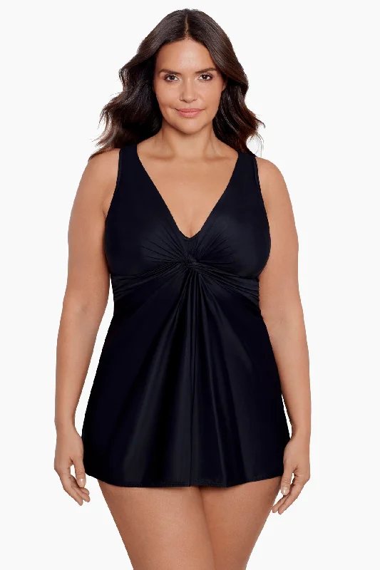 Tube bikini tops on discount that stay in place during activitiesPlus Size Must Haves Marais One Piece Swim Dress