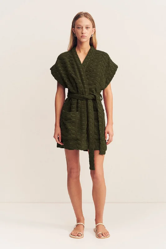 One - shoulder bikini tops promotion for a trendy and unique lookPAULINE SLEEVELESS ROBE - KHAKI One - shoulder bikini tops promotion for a trendy and unique lookPAULINE SLEEVELESS ROBE - KHAKI