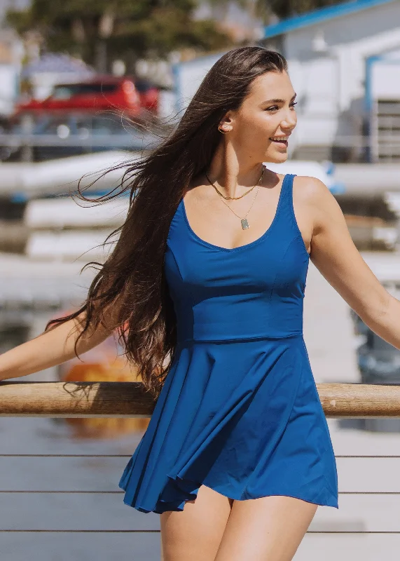 Ruffled one - piece swimsuits on special offer for a flirty and fun beach appearanceginger in royal Ruffled one - piece swimsuits on special offer for a flirty and fun beach appearanceginger in royal