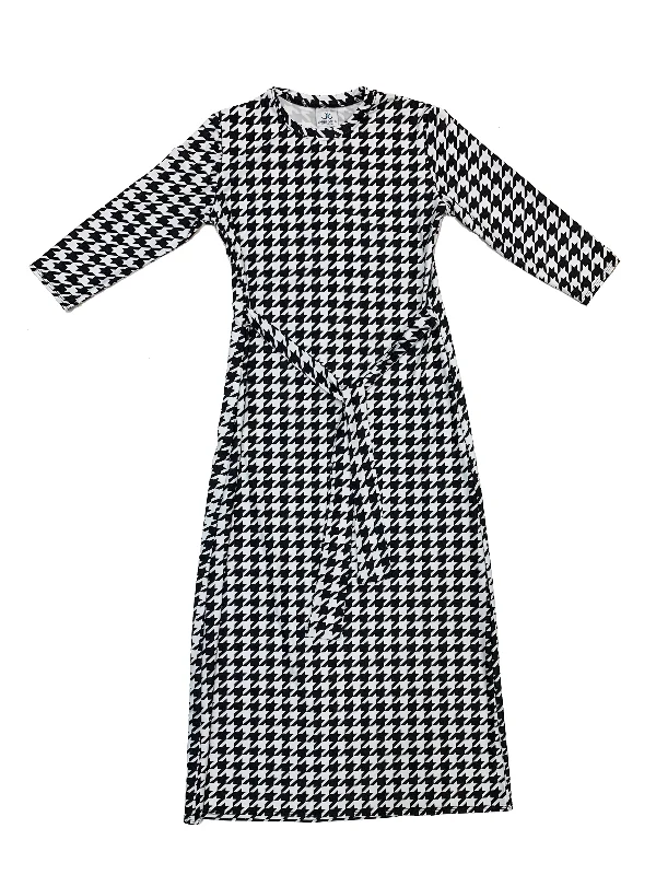 Triangle bikini tops on sale with a cut - out front and a tie - back for a modern and sexy lookLadies Houndstooth Sash Dress Triangle bikini tops on sale with a cut - out front and a tie - back for a modern and sexy lookLadies Houndstooth Sash Dress