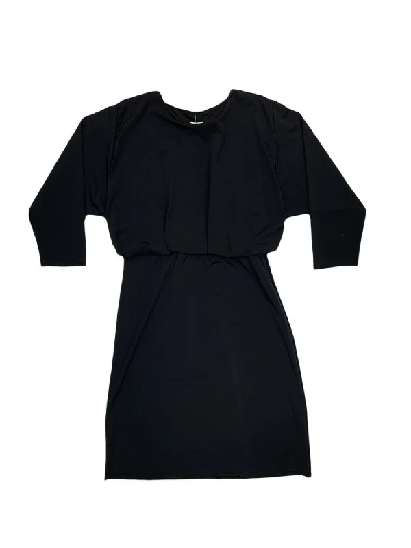 Longline bikini sets on promotion with a supportive top and a high - waisted bottom with a scalloped edge for a structured and feminine lookBlack Blousson Swim Dress Longline bikini sets on promotion with a supportive top and a high - waisted bottom with a scalloped edge for a structured and feminine lookBlack Blousson Swim Dress