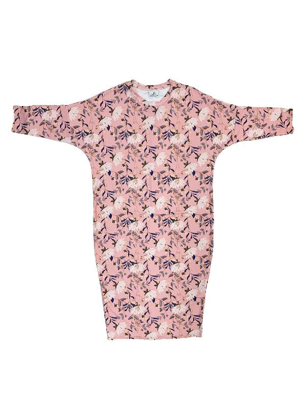 Sheer - paneled bikini sets on promotion for a touch of allure and a trendy lookPink Floral Flow Swim Dress Sheer - paneled bikini sets on promotion for a touch of allure and a trendy lookPink Floral Flow Swim Dress
