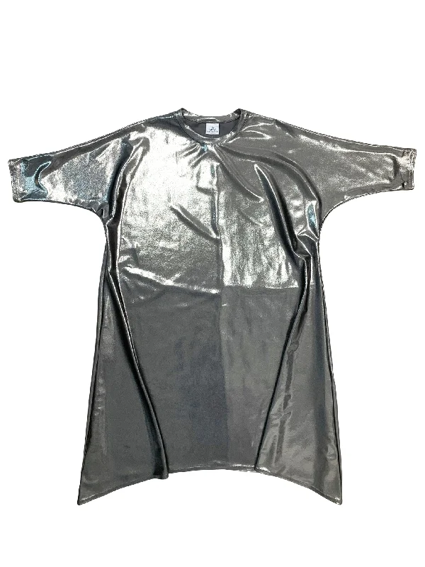 Metallic - finish one - piece swimsuits on sale for a glamorous and shiny beach lookGunmetal Swing Swim Dress (Longer Length) Metallic - finish one - piece swimsuits on sale for a glamorous and shiny beach lookGunmetal Swing Swim Dress (Longer Length)