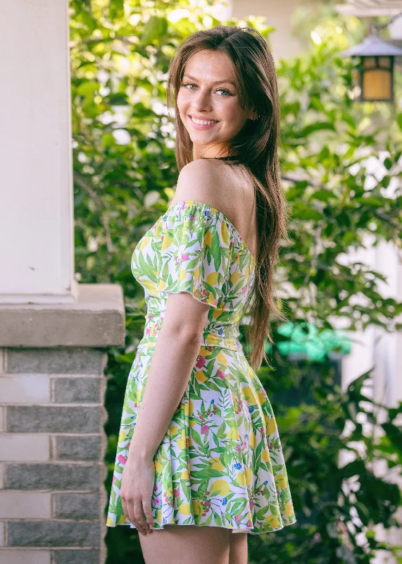 Ruffled one - shoulder bikini tops on sale for a feminine touchshirley in capri