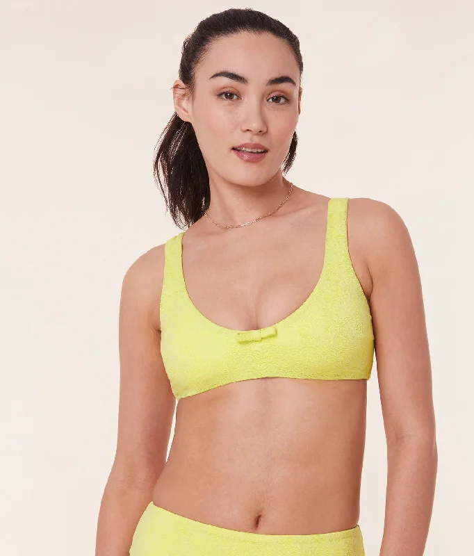 Underwire bikini tops on special offer for enhanced support and a lifted lookThe Delray Top - Floral Lace - Limeade Underwire bikini tops on special offer for enhanced support and a lifted lookThe Delray Top - Floral Lace - Limeade