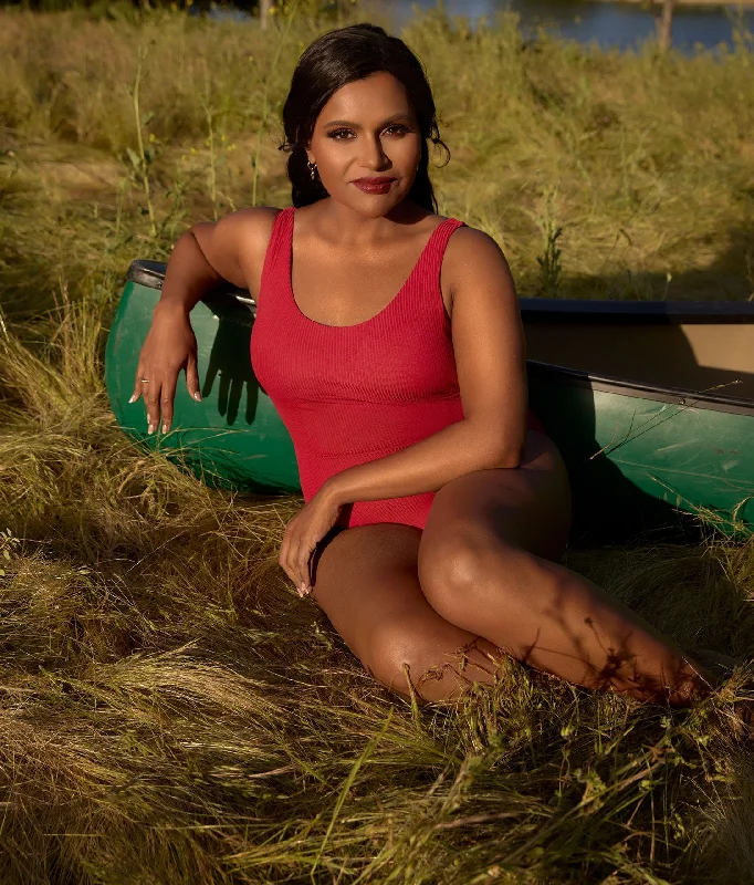 Halter neck one - piece swimsuits on sale with a knot detail at the back for a stylish lookThe Ibiza One Piece - Eco Ribbed - Flame - Classic Halter neck one - piece swimsuits on sale with a knot detail at the back for a stylish lookThe Ibiza One Piece - Eco Ribbed - Flame - Classic