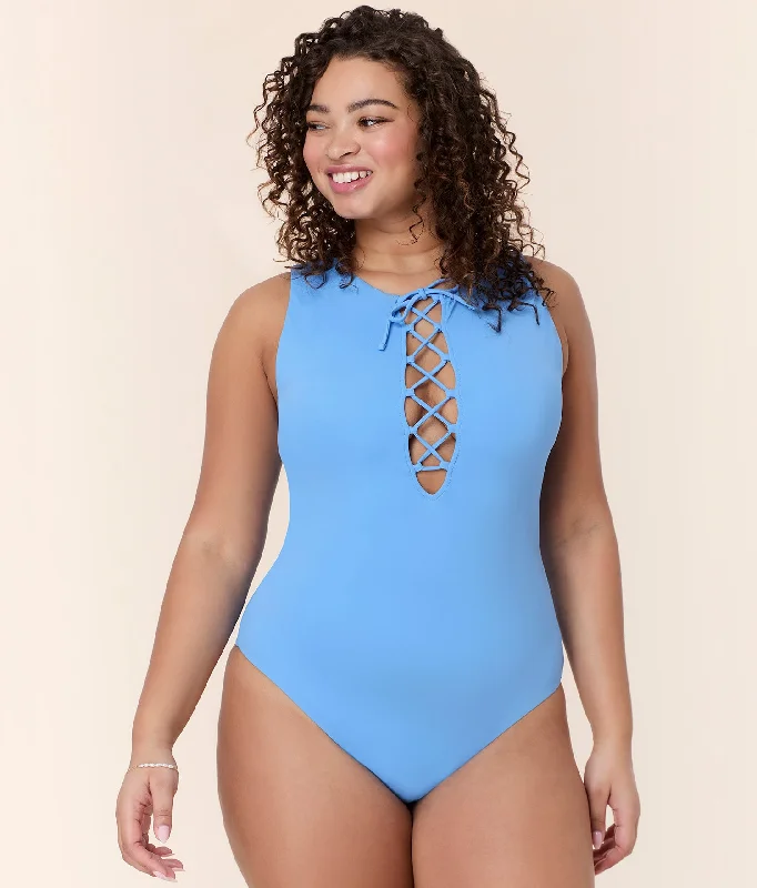 Bikini sets on sale with a mesh - lined top and bottoms for breathability and a trendy appearanceThe Oahu One Piece - Eco Nylon - Felicia - Classic Bikini sets on sale with a mesh - lined top and bottoms for breathability and a trendy appearanceThe Oahu One Piece - Eco Nylon - Felicia - Classic