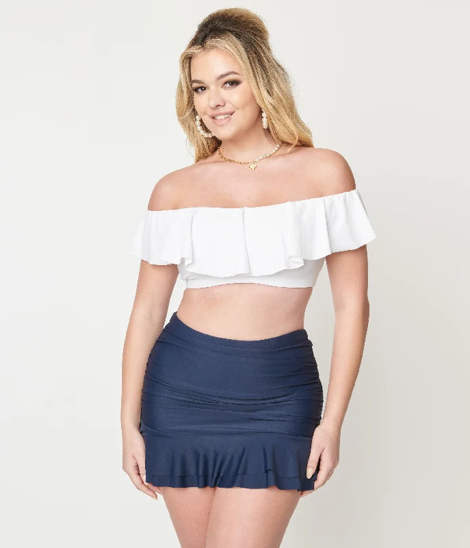 Longline underwire bikini tops on sale for maximum supportUnique Vintage Navy Blue Skirted High Waist Alice Swim Bottoms Longline underwire bikini tops on sale for maximum supportUnique Vintage Navy Blue Skirted High Waist Alice Swim Bottoms