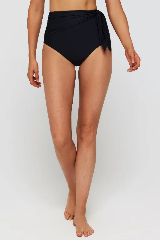 Women's high waisted bikini sets on sale for a flattering beach lookGenevieve Bottoms in Black Women's high waisted bikini sets on sale for a flattering beach lookGenevieve Bottoms in Black