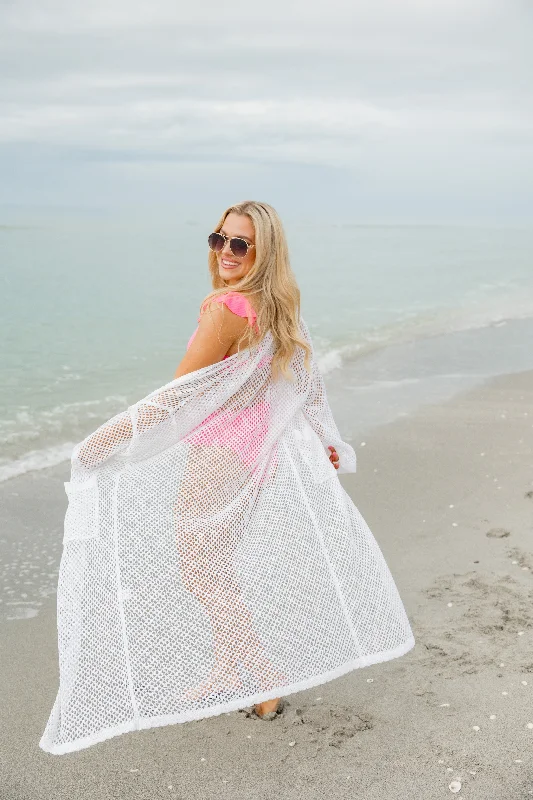 Longline bikini tops on special offer for a more structured and supportive fitIt's Your Choice Ivory Open Knit Cover Up Longline bikini tops on special offer for a more structured and supportive fitIt's Your Choice Ivory Open Knit Cover Up