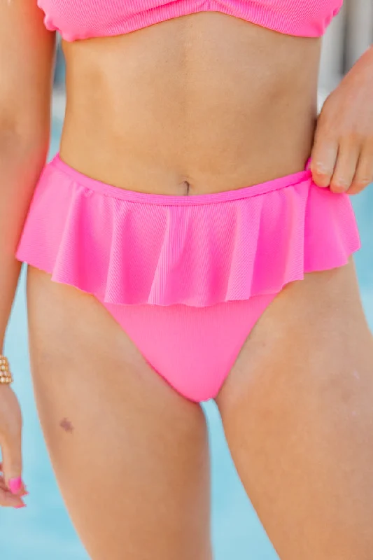 Tube one - piece swimsuits on discount that stay in place during activitiesLast Splash Pink Ruffle Bikini Bottoms Tube one - piece swimsuits on discount that stay in place during activitiesLast Splash Pink Ruffle Bikini Bottoms