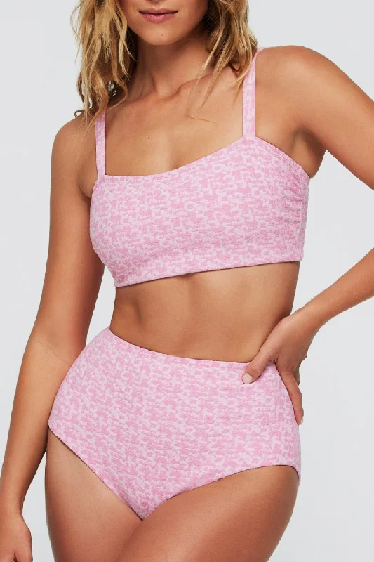 Sheer overlay bikini tops on promotion for a touch of allure and eleganceLucia Top in Coral Weave Sheer overlay bikini tops on promotion for a touch of allure and eleganceLucia Top in Coral Weave