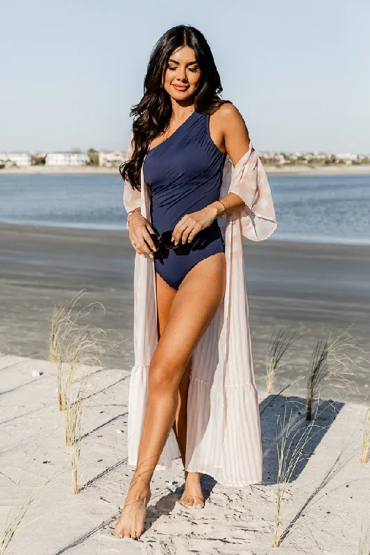 Women's high waisted bikini sets on sale for a flattering beach lookMorning Light Peach Printed Kimono FINAL SALE Women's high waisted bikini sets on sale for a flattering beach lookMorning Light Peach Printed Kimono FINAL SALE