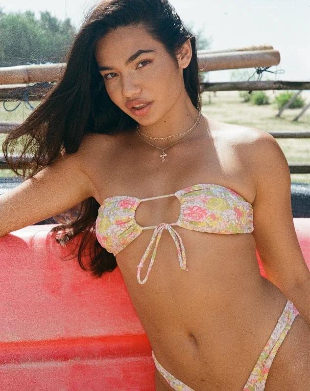 Bandeau bikini tops with a ruffled trim on saleRacola Bikini Top in Pink Abstract Floral Swim Bandeau bikini tops with a ruffled trim on saleRacola Bikini Top in Pink Abstract Floral Swim