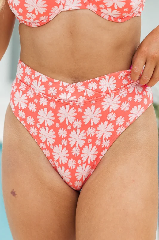 Adjustable spaghetti strap one - piece swimsuits on saleSplash Around Coral Floral Crossover Bikini Bottoms Adjustable spaghetti strap one - piece swimsuits on saleSplash Around Coral Floral Crossover Bikini Bottoms