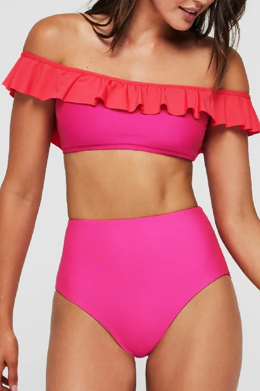 Bikini sets on sale with a mesh - lined top and bottoms for breathability and a trendy appearanceToni Two-Piece Swimsuit Top