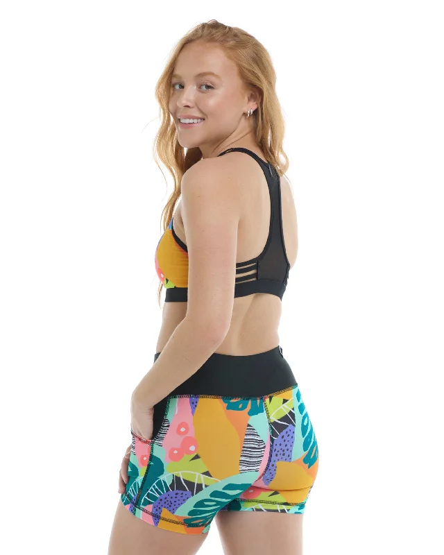 Bikini sets with mesh inserts clearance for breathability and a trendy lookCuracao Splash Performance Cross-Over Short - Multi