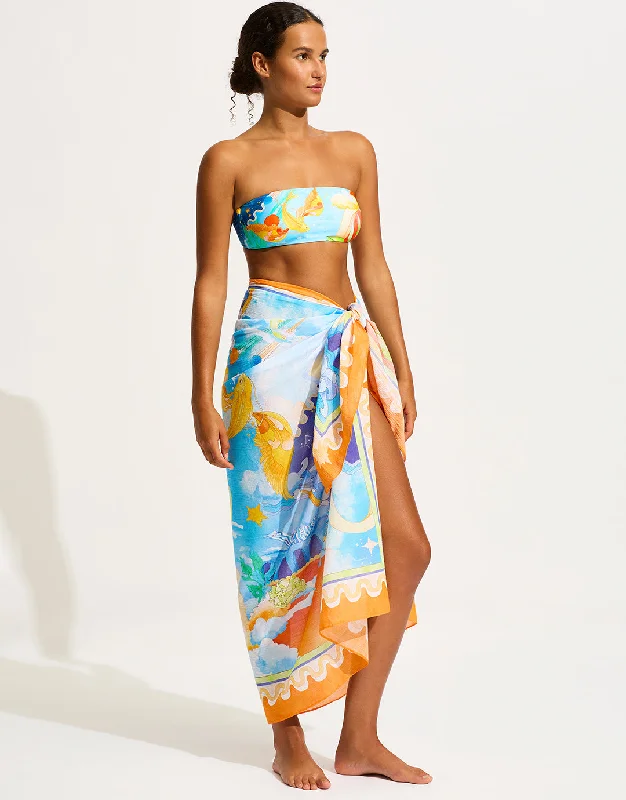 Patchwork bikini sets on sale with a variety of patterns for a unique lookAquarius Sarong Patchwork bikini sets on sale with a variety of patterns for a unique lookAquarius Sarong