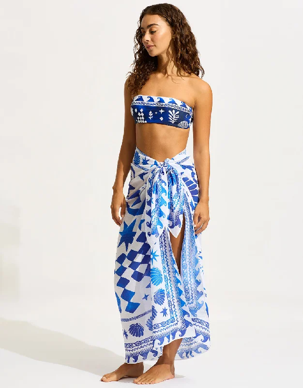 Neon colored bikini sets on sale for a bold and eye - catching beach lookCorfu Sarong - Azure Neon colored bikini sets on sale for a bold and eye - catching beach lookCorfu Sarong - Azure