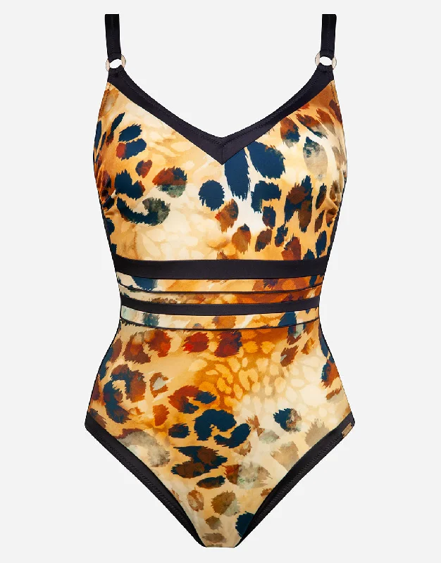 Printed bikini sets on promotion with a retro - polka dot pattern for a nostalgic beach styleDesert Sunset Underwired Swimsuit Printed bikini sets on promotion with a retro - polka dot pattern for a nostalgic beach styleDesert Sunset Underwired Swimsuit