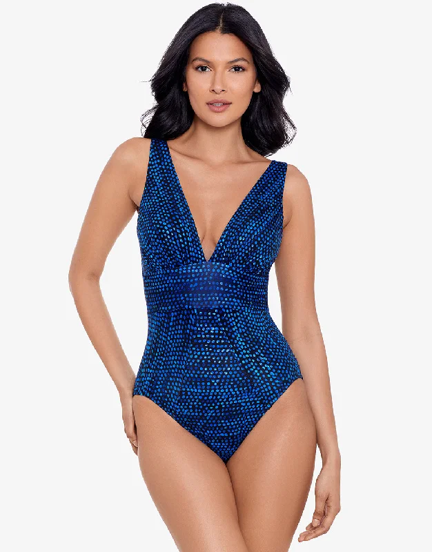 Bra - style bandeau one - piece swimsuits on special offer for added supportDot Com Odyssey Swimsuit - Blue Bra - style bandeau one - piece swimsuits on special offer for added supportDot Com Odyssey Swimsuit - Blue