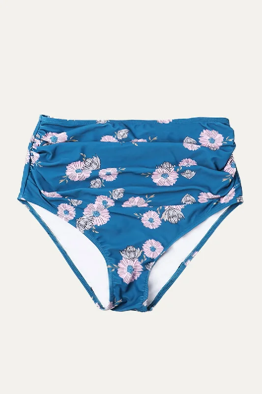 Bikini sets with a mesh - covered back on promotion for breathabilityFloral High Waist Ruched Bikini Bottom For Maternity Woman Bikini sets with a mesh - covered back on promotion for breathabilityFloral High Waist Ruched Bikini Bottom For Maternity Woman