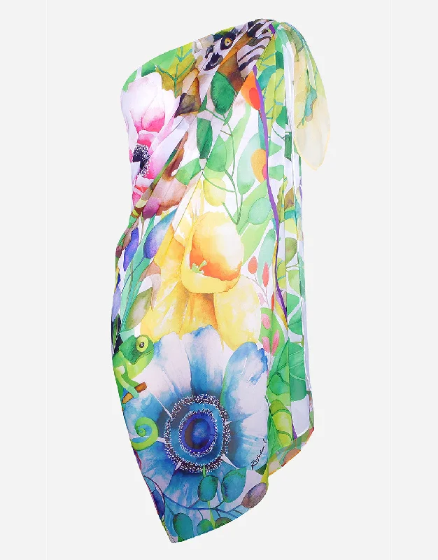 Adjustable cross - back bikini tops on sale for a more secure fitJungle Sarong - Jungle Print Adjustable cross - back bikini tops on sale for a more secure fitJungle Sarong - Jungle Print