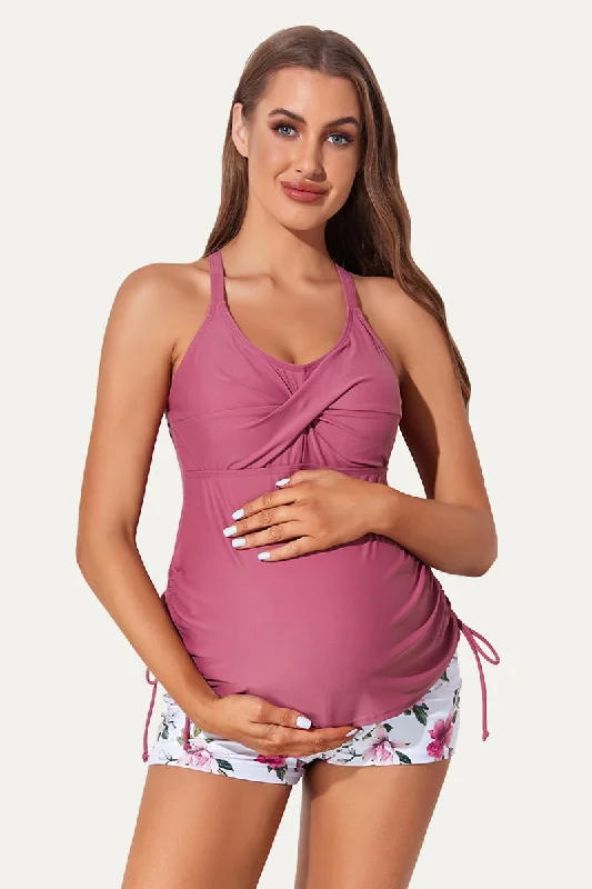 Adjustable spaghetti strap bikini tops on saleMaternity Crisscross Ring Linked Back Casual Tankini Swimsuit Adjustable spaghetti strap bikini tops on saleMaternity Crisscross Ring Linked Back Casual Tankini Swimsuit