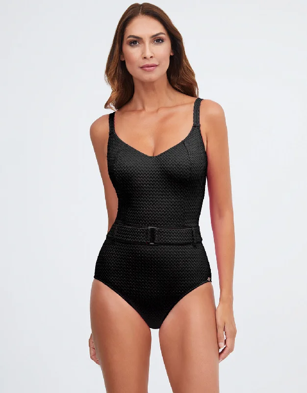 Bra - style bikini tops on sale with a push - up and a side - tie for enhanced cleavage and a customizable fitMia Underwired Swimsuit - Black Bra - style bikini tops on sale with a push - up and a side - tie for enhanced cleavage and a customizable fitMia Underwired Swimsuit - Black
