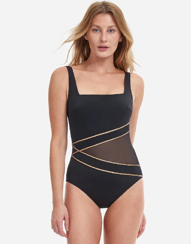 Adjustable spaghetti strap bikini sets on sale with a beaded detail for a more luxurious touchOnyx Square Neck Higher Back Swimsuit - Black Adjustable spaghetti strap bikini sets on sale with a beaded detail for a more luxurious touchOnyx Square Neck Higher Back Swimsuit - Black