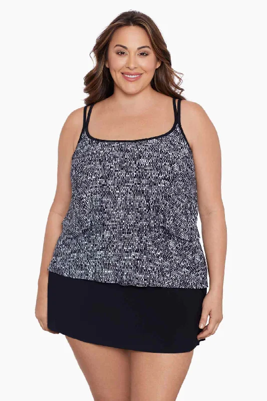 Bikini sets with a mesh - covered back on promotion for breathabilityPlus Size Double Ruffle Skirtini W/Pockets Long Torso One Piece Swimsuit Madison Square Bikini sets with a mesh - covered back on promotion for breathabilityPlus Size Double Ruffle Skirtini W/Pockets Long Torso One Piece Swimsuit Madison Square
